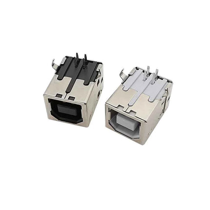 5 pezzi connettore USB 2.0 tipo B presa femmina riparazione interfaccia stampante per saldatura PCB ad angolo retto