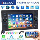 DAB For Ford Transit MK7 Fiesta Fusion Kuga C/S-Max Galaxy Android 15 4+64G Apple Carplay Android Auto Car Stereo GPS WIFI RDS