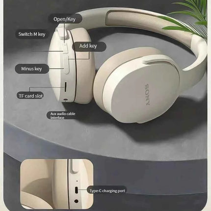SONY P2961 Wireless Headphones Bluetooth Foldable 9D HIFI Stereo Sound Headset Long Battery Life Heavy Bass Earphone