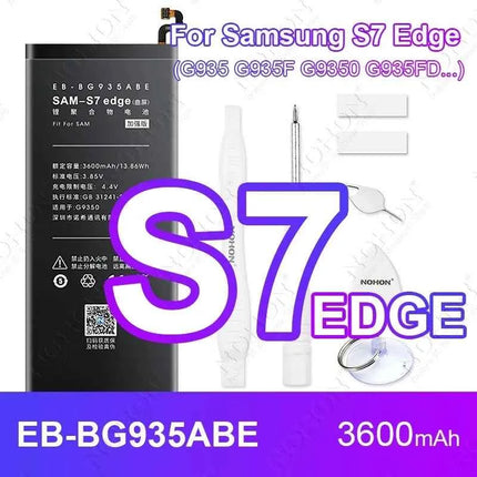 NOHON Phone Battery for Samsung Galaxy S24 S23 S22 Ultra S21 S20 Plus S10 S10E S9 S8 S7 S6 S10+ S20+ S21+ S23+ S24+ Batteries