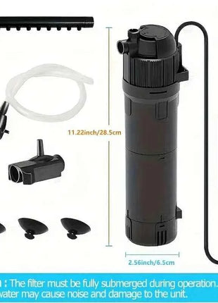 5 in 1 UV Filter for uv Aquarium Sterilization Fish Tank Pump Filter 800L/H Smart Timing Control Sterilization Lamp Pumps