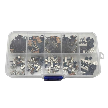 90 Pz/scatola SS12D00 SS12F15 SS12D10 SPDT Interruttore A Scorrimento 1P2T 2 Posizioni Interruttore A Levetta Lunghezza Della Maniglia: 3MM 4MM 5MM 6MM