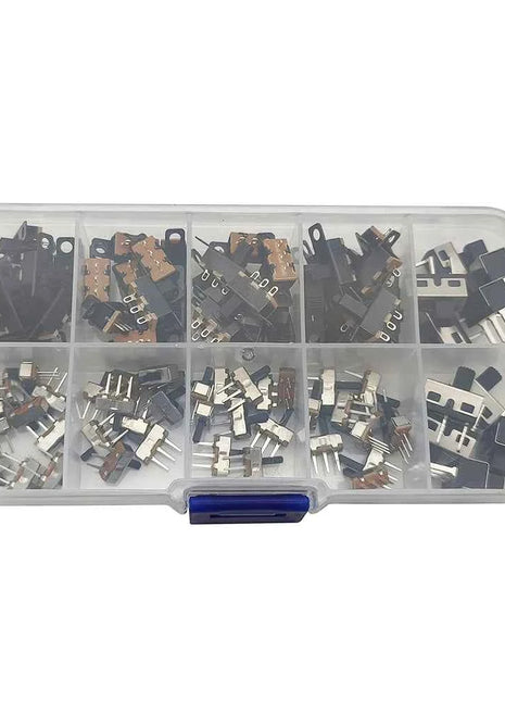 90 Pz/scatola SS12D00 SS12F15 SS12D10 SPDT Interruttore A Scorrimento 1P2T 2 Posizioni Interruttore A Levetta Lunghezza Della Maniglia: 3MM 4MM 5MM 6MM