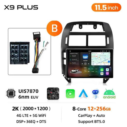 Junsun AI Voice Wireless CarPlay Android Auto Radio for Volkswagen Polo Mk4 IV 2001-2009 Car Multimedia GPS BT FM 2din autoradio