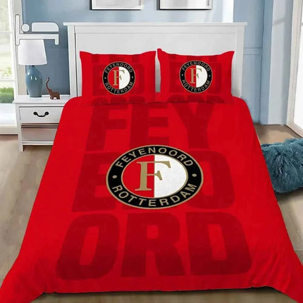 3D Print Hot Fc F-Feyenoords Bedding Set Bedroom Quilt Cover Set Single Double Size Duvet Cover Pillowcase for Adult Boys