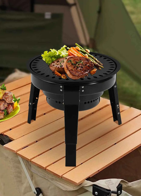 Portable Charcoal Grills Bbq Grill Barrel with Grill Accessories & Carry Bag for Camping, Garden, Bbq Party,Table Grill Charcoal