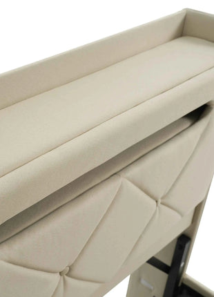 KOMHTOM Double Bed Linen With USB Type C Port 360 Surround LED Function Hydraulic Storage Without Mattress