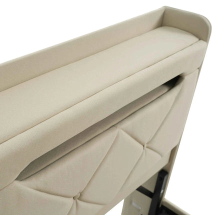 KOMHTOM Double Bed Linen With USB Type C Port 360 Surround LED Function Hydraulic Storage Without Mattress