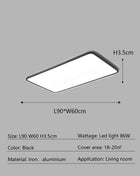 AuroraRealm Illuminazione Ultrasottile Soggiorno Luce Nordico Moderna Lampada da soffitto a LED Decorazioni per la casa Camera da letto Balcone Cucina Corridoio Apparecchio