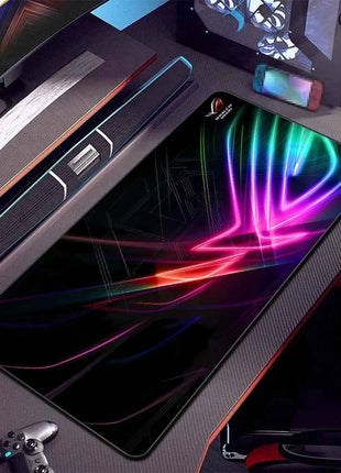 Asus Rog Mause Pad Anime Mouse Mats Gaming Computer Desk Mat Mouse Carpet Pc Accessories Gamer Mouse Pad Speed Rubber Mat