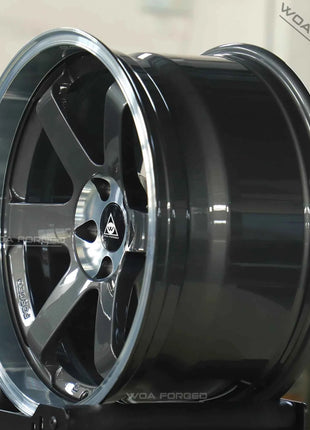 Nuove Ruote TE37 WOAFORGED Leggere in Alluminio Forgiato Cromato per Auto da Corsa GT, Design Personalizzato, PCD 5x120/114.3/100, Foro 98mm, ET 40mm