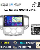 Podofo 9INCH AI Voice Android  2din Car Radio for NV200 NV 200 2009-2014 CarPlay Car Stereo Android Auto 4G GPS Navigation WiFi