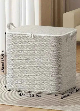 1pc Household Large Capacity Storage Bag Non-woven Material, Closet Wardrobe Organizer Can Be Used For Quilt Clothing, Toys