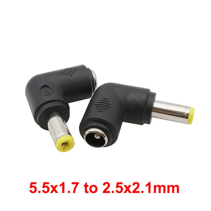 5/2/1 Pz Ad Angolo Retto DC 5.5x2.1mm Jack Femmina a 3.5x1.35 4.0x1.7 4.8x1.7 5.5x2.1 5.5x2.5 6.3x3.0 6.0x4.4mm Connettore DC Maschio