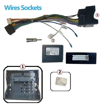 Android Autoradio Canbus Box Decoder Per Ford Mondeo/Focus 07-11/C-MAX 2din 16pin sterei Cablaggio Spina Cavo di Alimentazione