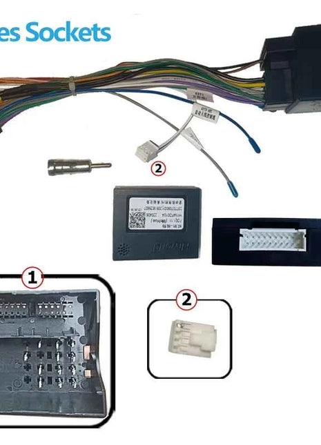 Android Autoradio Canbus Box Decoder Per Ford Mondeo/Focus 07-11/C-MAX 2din 16pin sterei Cablaggio Spina Cavo di Alimentazione