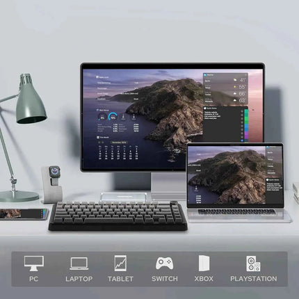 Aula F75 MAX Wireless Mechanical Keyboard With TFT Screen and Knob Gasket RGB Backlight Gaming Keyboard in 75% Layout Hot-Swap