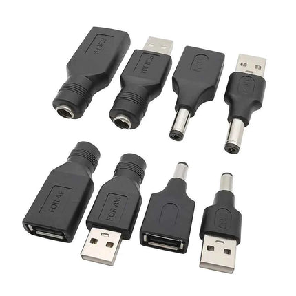 Presa Jack femmina 1/2/5Pcs 5.5*2.1mm A USB 2.0 tipo A spina maschio connettore cc adattatore per spine di alimentazione 5V per Laptop