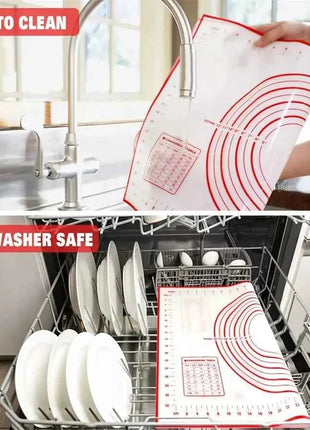UNTIOR 1PCS Silicone Baking Mat Kneading Pad Dough Mat Pizza Cake Dough Maker Kitchen Cooking Grill Non-Stick Gadgets Bakeware