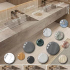 Seamless Stone Vanity Set, One-Piece Basin Bathroom Cabinet , SingleDouble Sink, Stain Resistant & Durable, Customizable