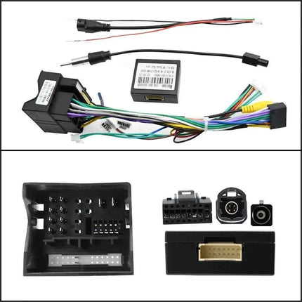 Per VW Volkswagen Crafter 2017-2022, Cornice Radio Auto 2DIN da 10 Pollici, Adattatore Cablaggio + Decoder Canbus