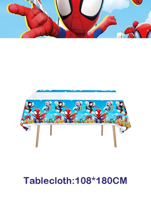 Set Decorazioni per Festa di Compleanno Spidey e Amici, Articoli per la Tavola, Bicchieri, Piatti, Palloncini, Striscione, Sacchetti Regalo, Decorazioni per Torte, Accessori per Bambini