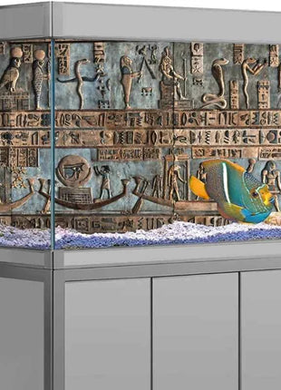 Aquarium Background Sticker, Rock Stone Wall HD Painting Wallpaper Fish Tank Backdrop Decorations PVC