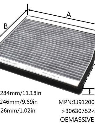 Auto Polline Cabina A/C Filtro Aria Per Volvo XC90 2002 - 2011 2012 2.5T/T6/V8 B5254T2 D5244T B6294T B8444S Accessori di Ricambio
