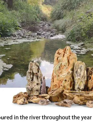 250g 500g 1000g Natural Aquarium Decor Stone Rockery Landscaping Fish Tank Microporous Stone Good for Plants Growth
