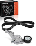 Frankberg 1x Set di cinghie a nastro per VW Caddy 3 Transporter California T5 Camper Multivan V K036PK1138 7884-21628