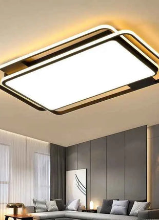 AuroraRealm Illuminazione Lampada da soffitto a LED Oro nero Soggiorno Luce Decorazioni per la casa moderne Camera da letto per bambini Sala da pranzo Lampadario a soffitto