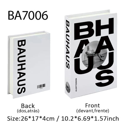 Boho Bauhaus Picasso Matisse Cucina Libri finti Decorazione Tavolino di moda di lusso Scatola portaoggetti decorativa Decorazione estetica