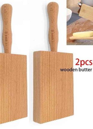 Gnocchi and Butter Board Wooden Set Italian Pasta Making Tools Ravioli Mold Cutter for Homemade Cavatelli Garganelli Pasta Maker