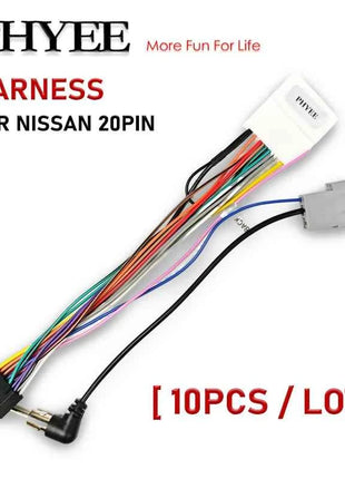 Adattatore Cablaggio 20 Pin per Nissan Qashqai J10 X-trail Versa Sentra Navara Frontier, SWC, Cavo Android 16 Pin Plug&Play, 10 Pezzi/Lotto