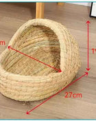 Grass Woven Bird Nest Rabbit Grass Nest Grass Mat Hamster Accessories Slippers Rabbit Nest Rabbit Winter Warm Pet Supplies