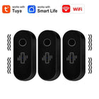 Tuya WiFi Vibration Sensor White Black Door Window Glass Broken Detector Home Security Anti-theft Smart Life APP Real-Time Alert