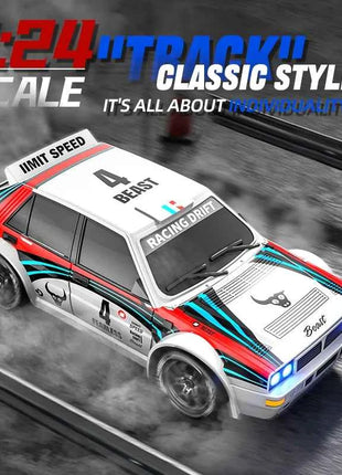 2025 New 4WD RC Car 1:24 Scale Four-wheel Drive Drift With Two Speed Settings 20 km/h LED Light Children Toys Rechargeable SG204