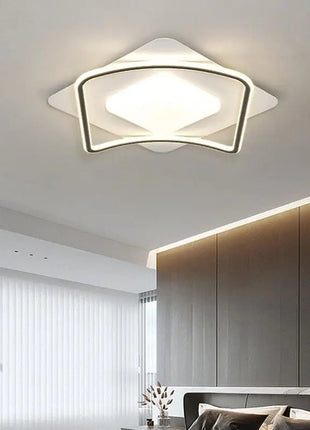 Lampada da camera da letto principale Lampada da soffitto moderna a LED nordica con attenuazione remota Luce da soggiorno Camera dei bambini Lampadario da pranzo per la casa