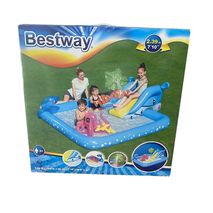 Centro giochi gonfiabile per bambini Giochi d'acqua Pad Piscina gonfiabile per bambini Piscina da bagno per cortile esterno