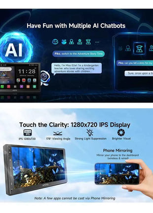 7 inch 2Din Android Car Multimedia Player Carplay Screen Android Auto Bluetooth Radio Double 2 Din Car Stereo A5 A5L Atotozone