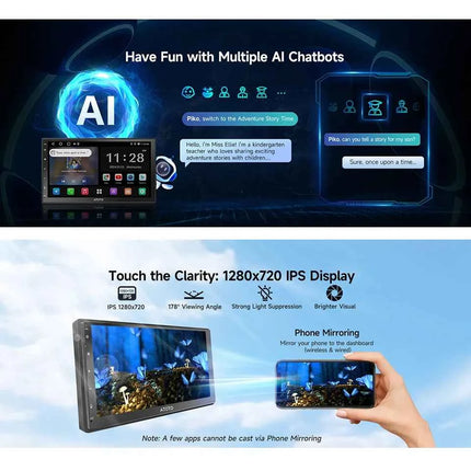7 inch 2Din Android Car Multimedia Player Carplay Screen Android Auto Bluetooth Radio Double 2 Din Car Stereo A5 A5L Atotozone