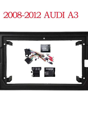 Auto Radio Fascias Telaio Per Audi A3 S3 RS3 RNSE-PU 2003-2013 9 pollici 2Din Stereo Pannello Cablaggio Cavo di Alimentazione Canbus Decoder