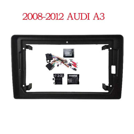 Auto Radio Fascias Telaio Per Audi A3 S3 RS3 RNSE-PU 2003-2013 9 pollici 2Din Stereo Pannello Cablaggio Cavo di Alimentazione Canbus Decoder