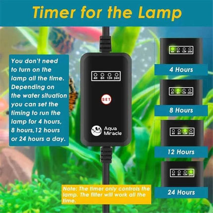Aquarium UV Sterilizing Filters Fish Tank 5-In-1 UV Filter Silent Water Pump for Fish Tanks Oxygen Pumps Aquariums Accessories