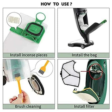 For Kobold Vacuum Cleaner Bag Kit Compatible for Vorwerk Kobold VK140 VK 140 VK150-A