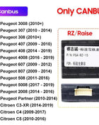 Accessori per cavi radio Android a 16 pin per Peugeot 2008 3008 308 307 Citroen C5 C4 C3 Cablaggio Adattatore scatola decodificatore CANBUS