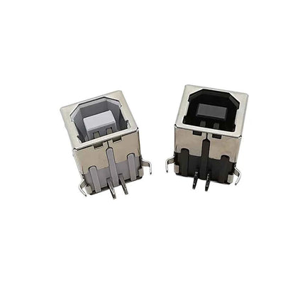 5 pezzi connettore USB 2.0 tipo B presa femmina riparazione interfaccia stampante per saldatura PCB ad angolo retto