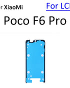 For Xiaomi Poco F5 F6 M6 X6 Pro Mi Civi 1S 2 3 4G LCD Display Back Cover Housing Sticker Tape Adhesive Parts