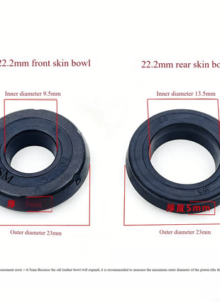 Kit Guarnizioni Pistone Freno a Disco per Moto/Elettriche 10mm-22.2mm, Guarnizione Olio Anteriore e Posteriore - 1 Set
