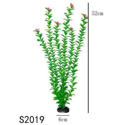 Artificial Aquarium Decor Plants Water Weeds Ornament Aquatic Fish Tank Simulation Grass Flower Decoration Accessories
